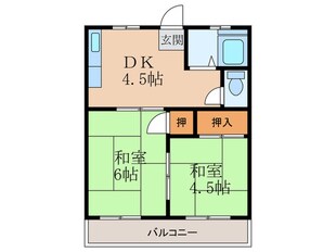 コーポ宮川の物件間取画像